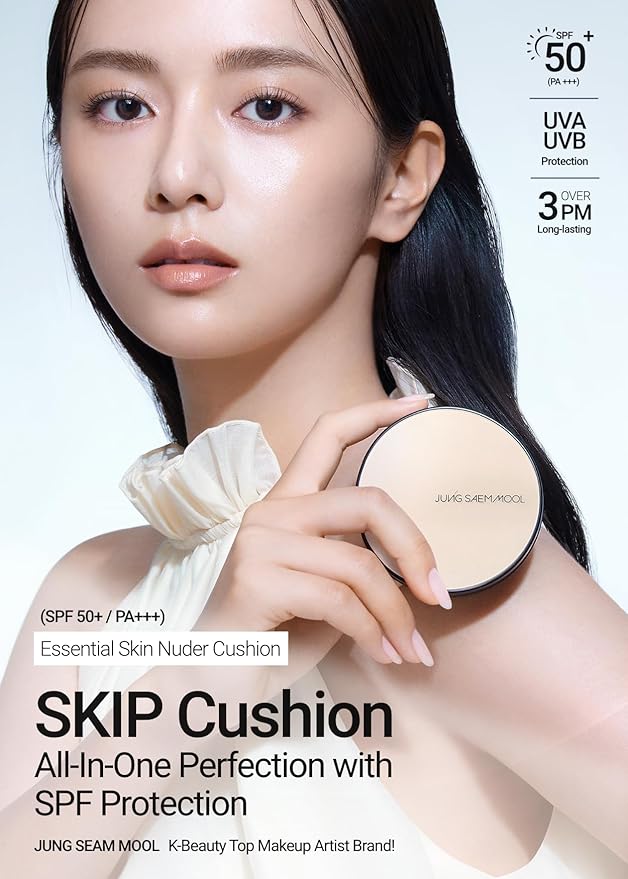 Skin Nuder Cushion | Korean Makeup, Refill Included, SPF 50 (19 Light)