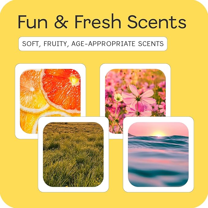 SCENTED THINGS Candy Girls Perfume Gift Set – Fruity Body Spray Childrens Perfumes for Tween & Teen Girls, 3 Candy-Shaped Bottles, Gift-Ready Fashion Collection for Kids & Teens