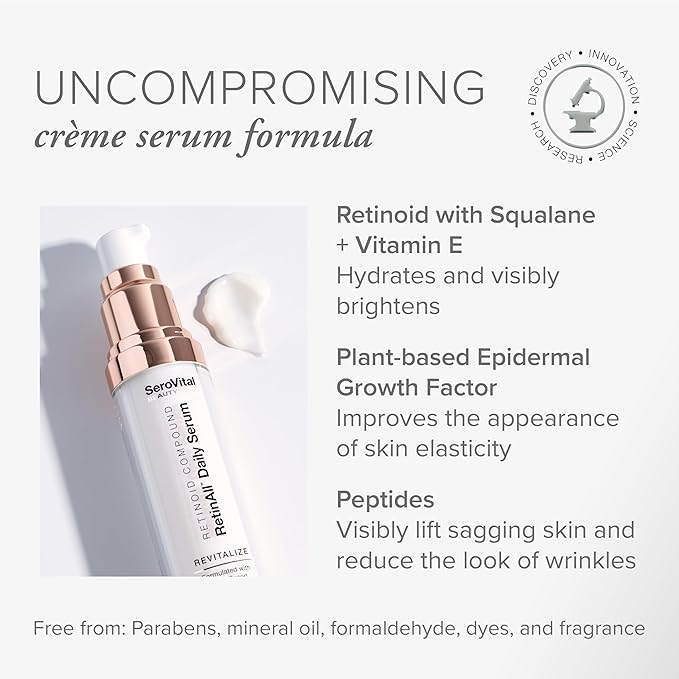 RetinAll | Anti-Aging Serum | Retinoid +Peptides | Fragrance-Free