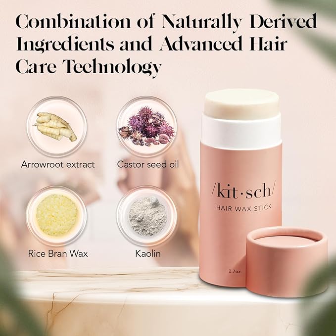 Kitsch Hair Wax Stick for Women & Men - 2.7 oz