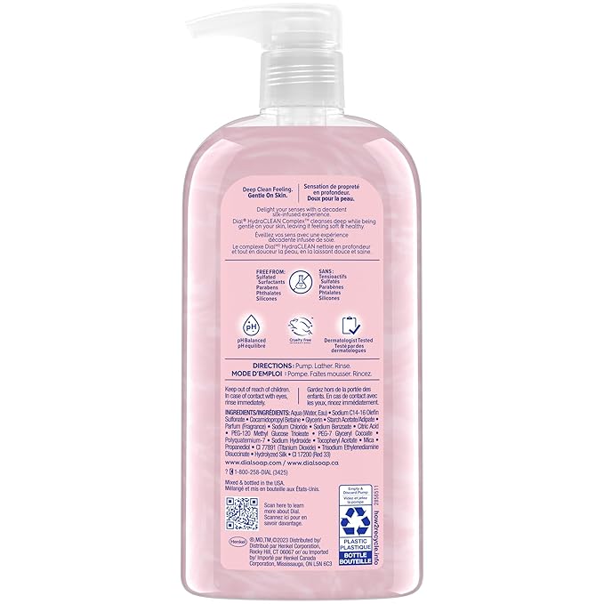 Dial Body Wash, Silk & Magnolia, 23 Fl Oz, 3-Pack