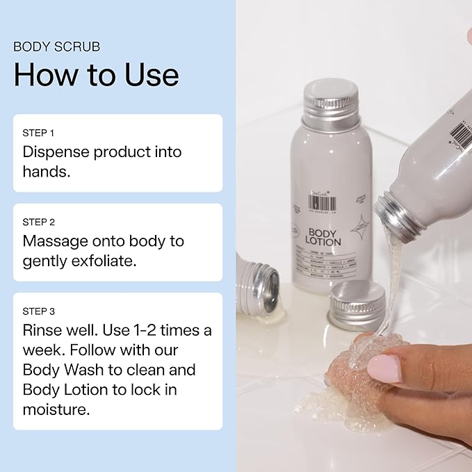 DedCool Body Scrub | Xtra Milk | Rice Powder, Kakadu Plum & Coconut Oil | Gentle Exfoliating Formula | Mini | 2 oz