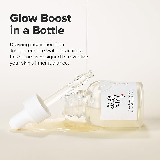 Beauty of Joseon Glow Deep Serum Rice Alpha-Arbutin Niacinamide for Uneven Dull Skin Tone, Daily Korean Skin Care 30ml, 1.01 fl.oz