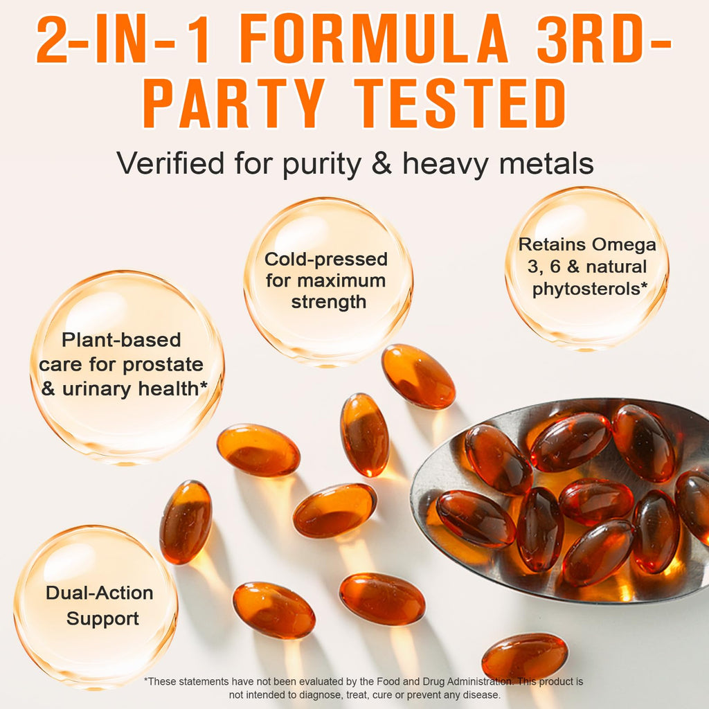 ITSDAWN Pumpkin Seed Oil Capsules 2 Pack, 1000mg Per Serving, Supports for Hair Growth, 600 Softgels