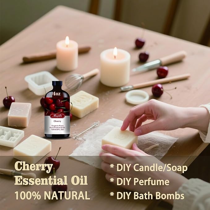 MLYNKL Cherry Essential Oil,Cherry Oil for Diffuser Home,4 fl oz