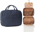 suratio Travel Toiletry Bag For Women Small Hanging Toiletry Travel Makeup Bag lightweight Water-Resistant Toiletries Organizer case portable Cosmetic Bags For Women Blue