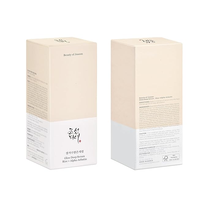 Beauty of Joseon Glow Deep Serum Rice Alpha-Arbutin Niacinamide Moisturizing Uneven Skin Tone Daily Korean Skin Care, 60ml, 2 Fl.Oz