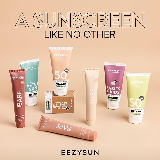 EEZYSUN BARE Tinted Sunscreen SPF 50 for Face - Tan
