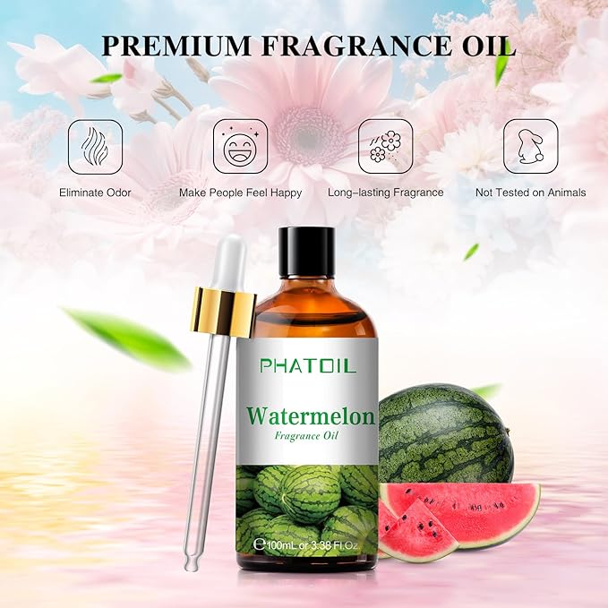 PHATOIL Watermelon Fragrance Oil for Diffuser Aromatherapy 3.38FL.OZ
