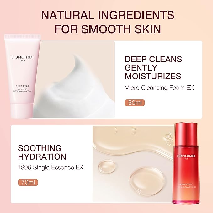 Donginbi Red Ginseng Essential Skin Care Set | Korean Skin Care Gift Set