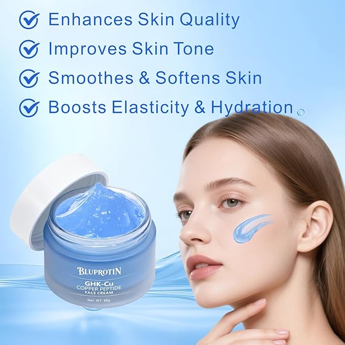 Copper Peptide Face Cream – Skin Barrier Support Daily Skincare Moisturizer