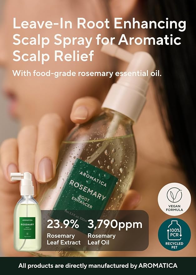 AROMATICA Root Enhancer Rosemary Water for Hair Growth spray
