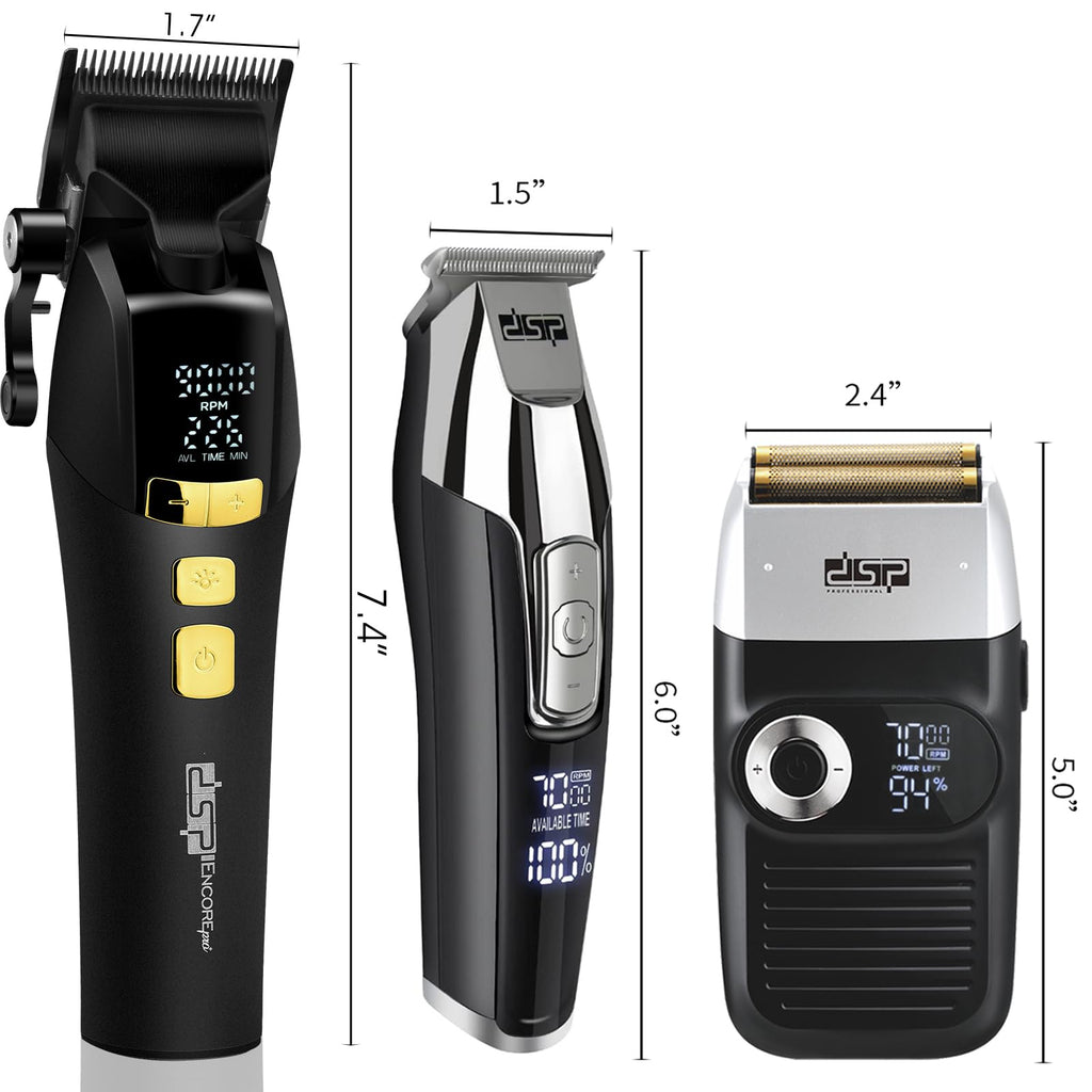 DSP 3-in-1 Hair Clipper Trimmer Shaver Kit for Men, Rechargeable