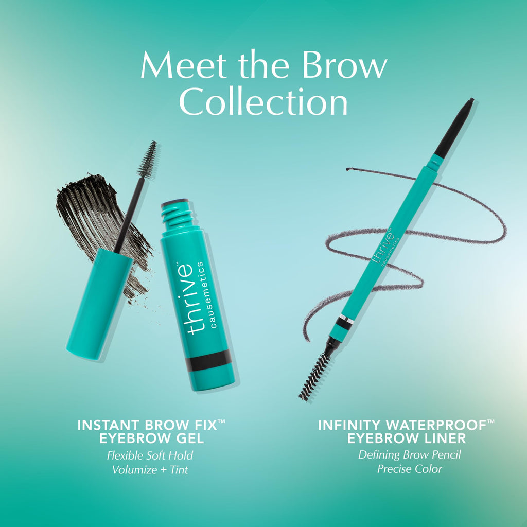 Thrive Causemetics Tinted Eyebrow Gel, Instant Brow Fix, Auburn