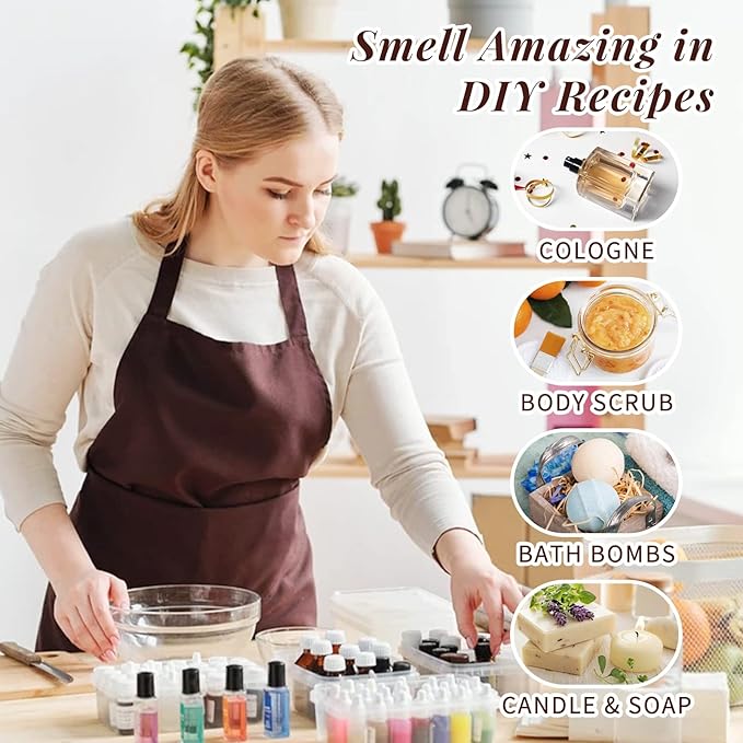 HIQILI Nature Fragrance Oil Trial Set, Scented Oil for DIY & Diffuser