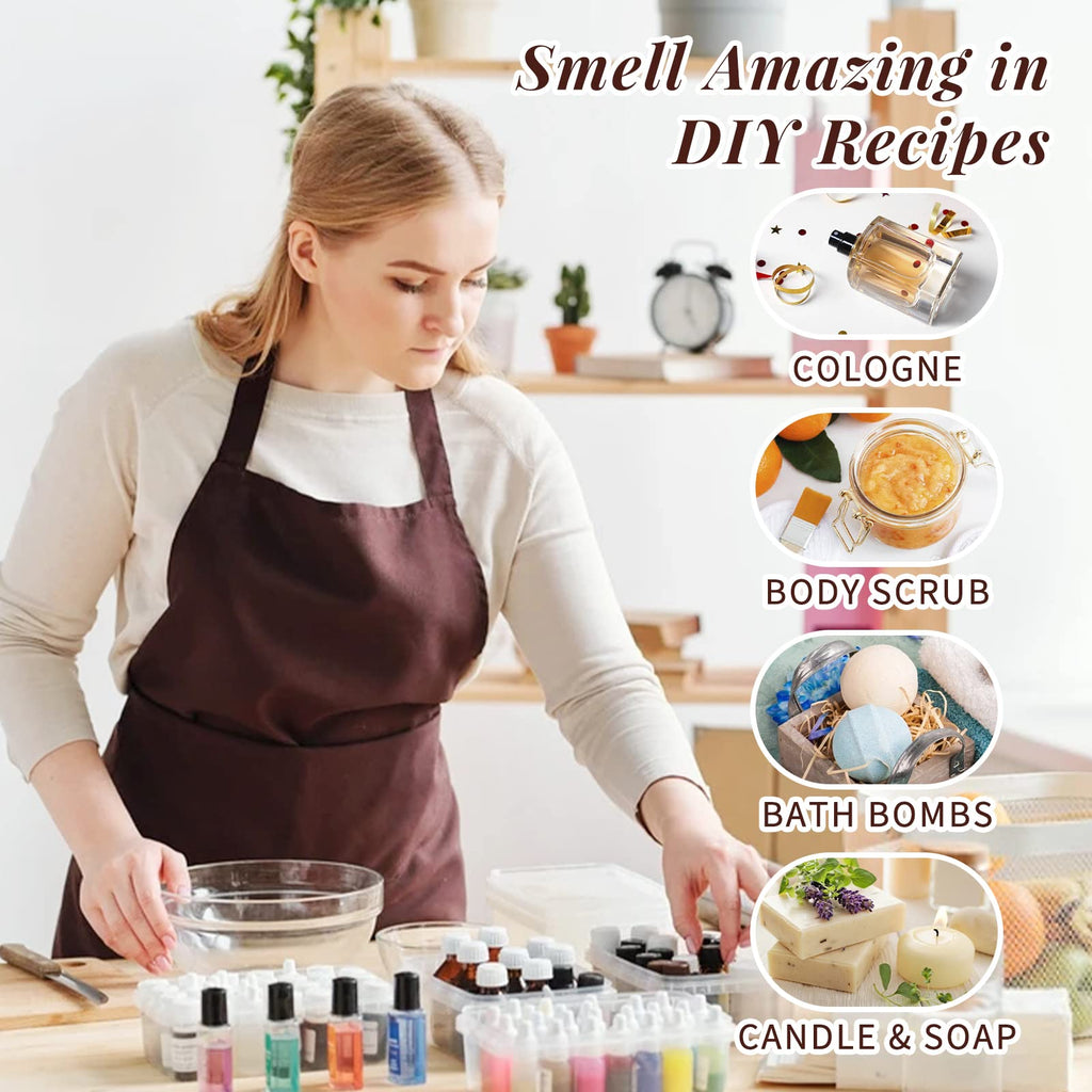 HIQILI Nature Fragrance Oil Trial Set, Scented Oil for DIY & Diffuser
