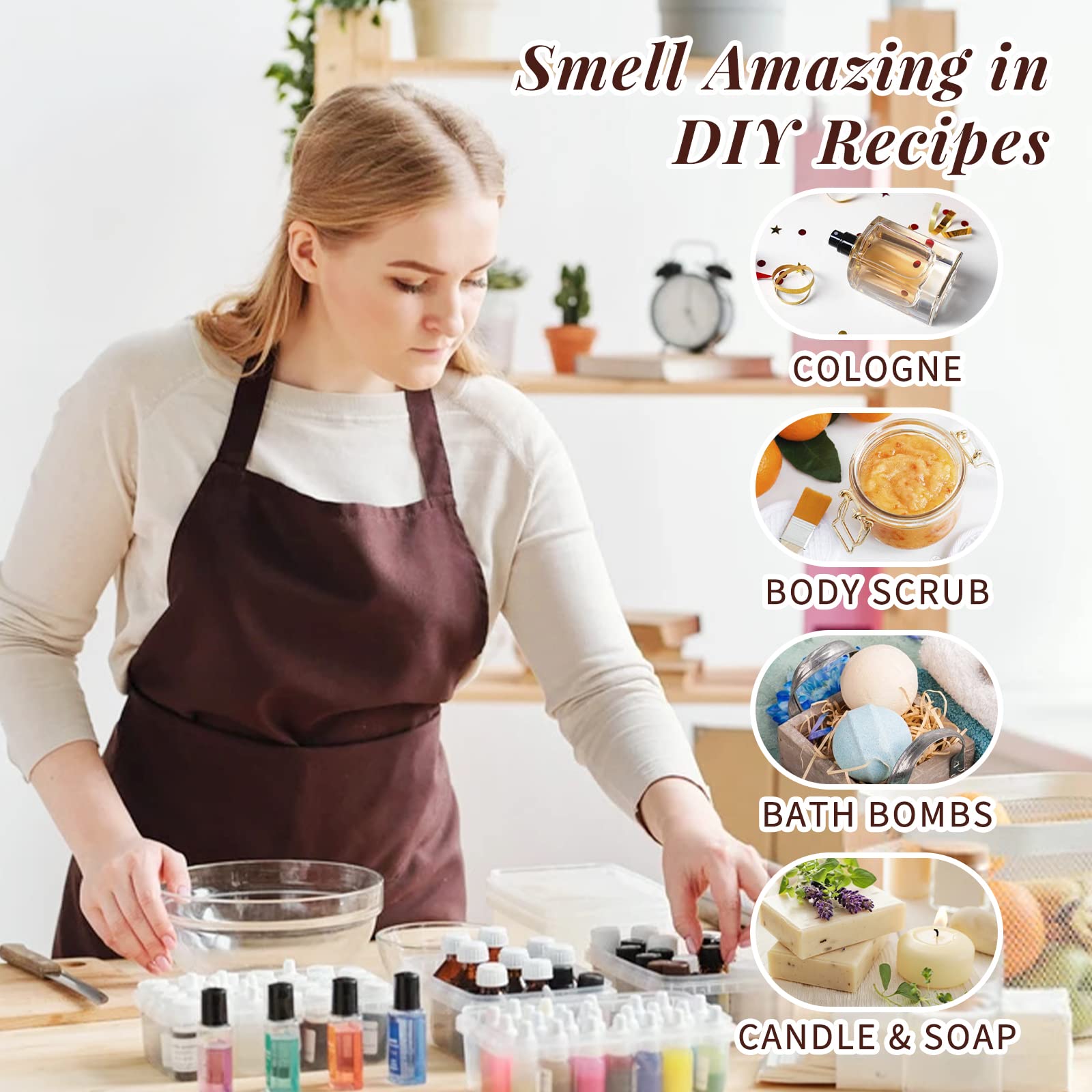 HIQILI Nature Fragrance Oil Trial Set, Scented Oil for DIY & Diffuser