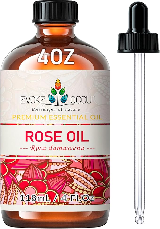 EVOKE OCCU Rose Essential Oil for Skin, Body Care & Perfume for Women
