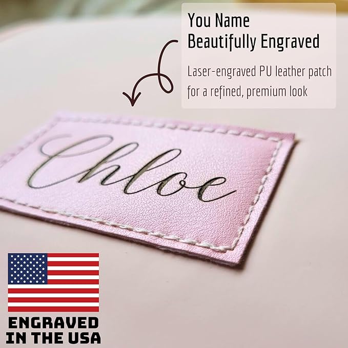 Personalized Vegan Leather Travel Toiletry Bag for Women, Water Resistant Hanging Toiletry Organizer with Hook, Custom Name Gift, Bridesmaid Wedding Travel Gift, Birthday Gift for Her, Mothers day