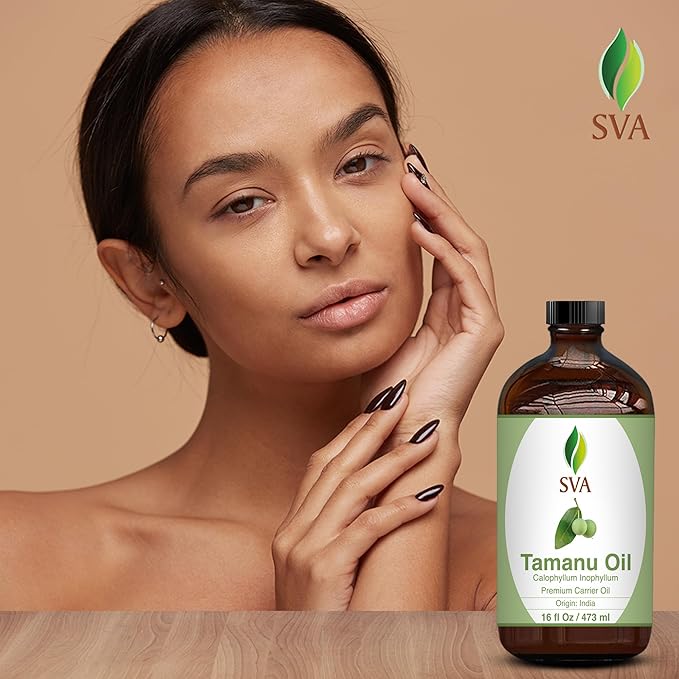 SVA Tamanu Carrier Oil, Huge Glass Bottle, Large Size, 16 Fl Oz (473 ml)