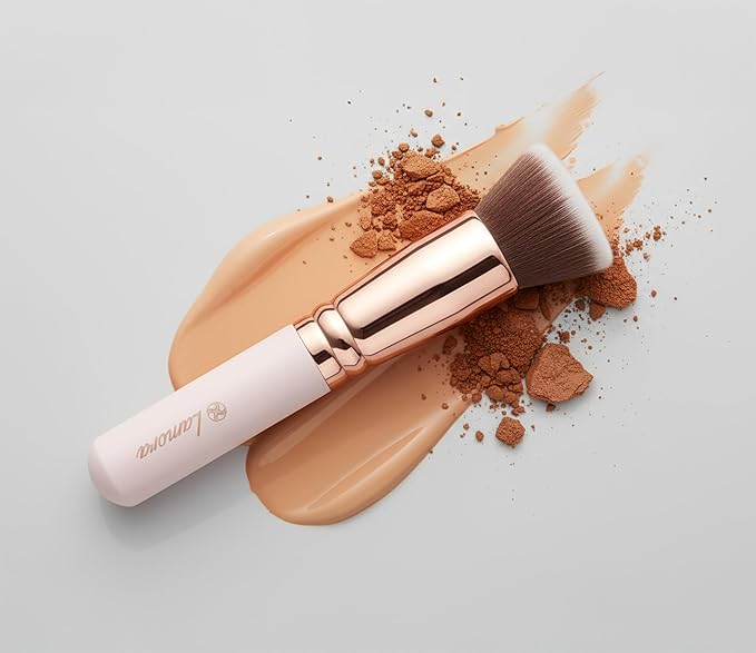 Lamora Flat Top Kabuki Foundation Brush - Liquid Cream Powder Face Brush