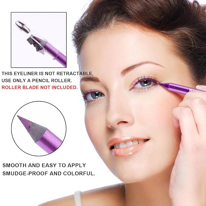 Meilury 15 Colorful Eyeliner Pen Set, Eye Shadow Pencil, Pearl Eyeliner Kit Metallic Glitter Colored Eye liner for Women Eye&Lip Liner Professional Waterproof Eye Makeup