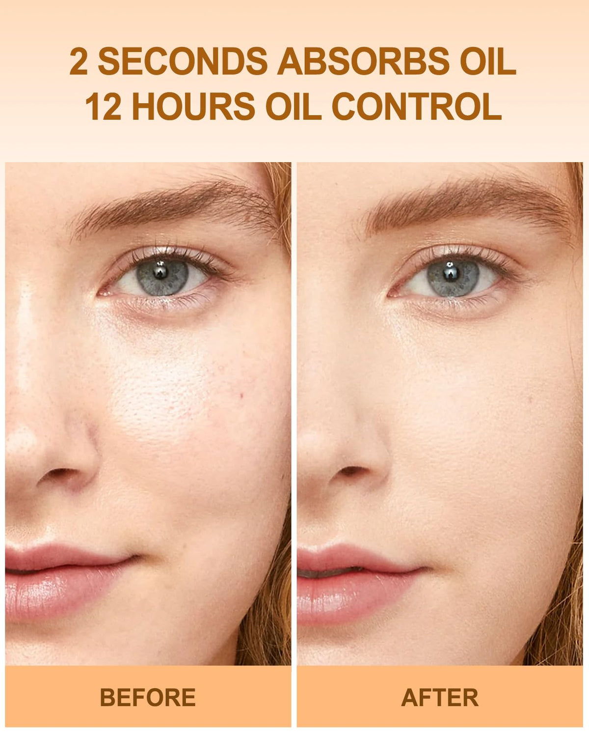 Face Oil Blotting Cushion Instead of Oil Blotting Paper Sheets for Oily Skin, Oil Absorbing Liquid Mattifying Cushion, Oil Control with Natural Tea Tree, Absorb Excess Oil for Makeup