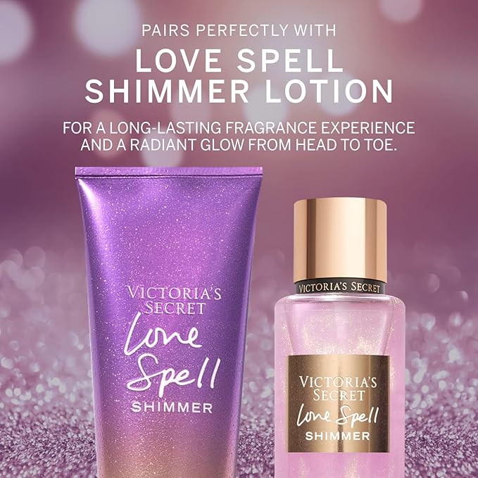 Victoria's Secret Body Fragrance Mist, Love Spell Shimmer - 8.4 fl oz