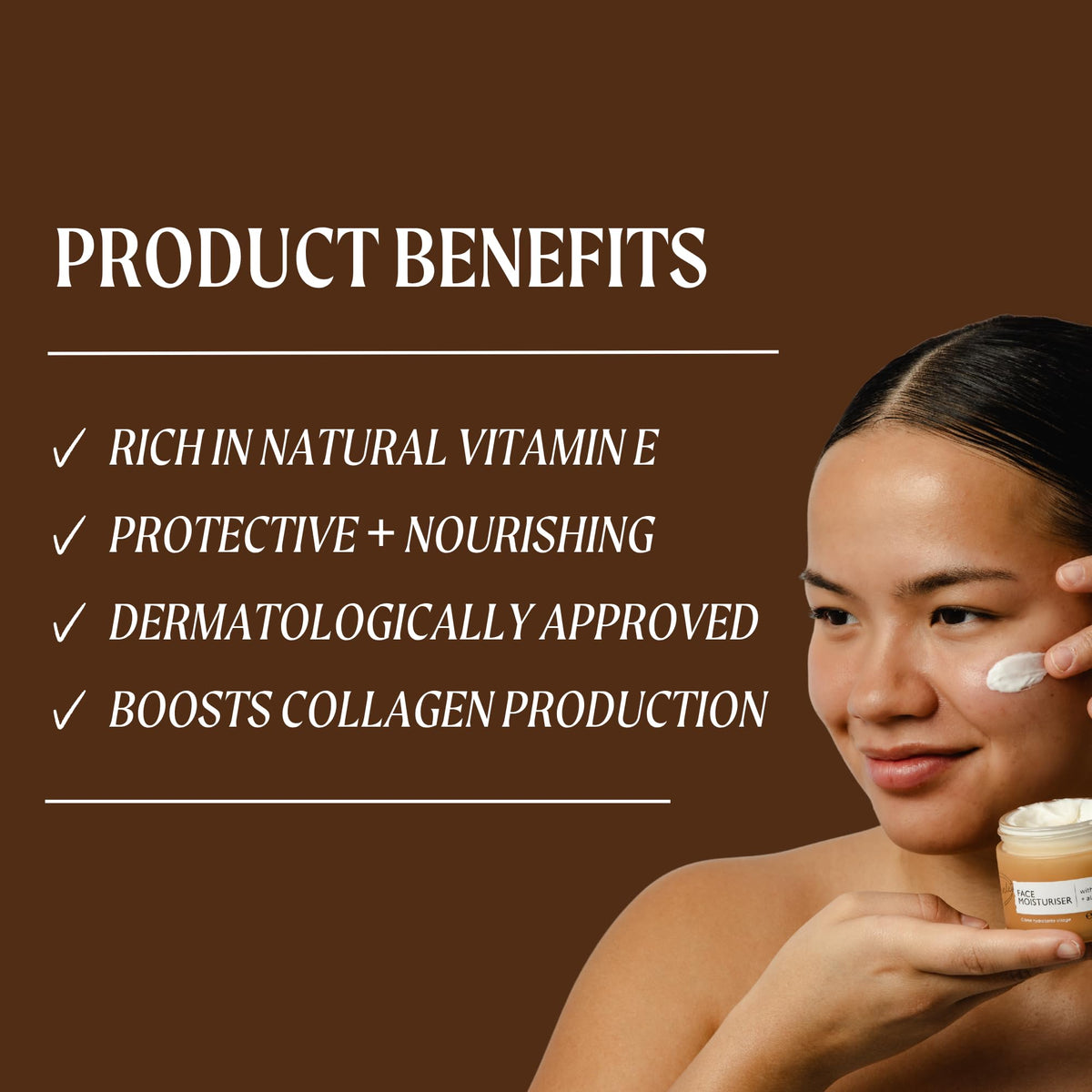 UPCIRCLE Face Moisturizer with Argan Powder 1.7oz - Nourishing Day Cream - Vitamin E, Aloe Vera, Glycerin, Shea + Coconut Butter - Natural, Vegan + Cruelty-Free