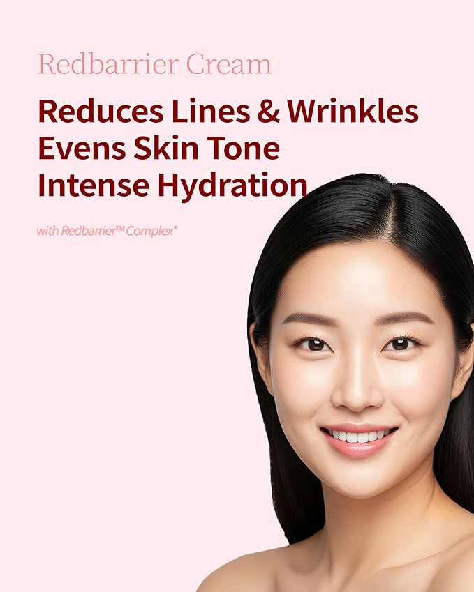 CAYCLLY Redbarrier Cream | Anti-Aging Face Moisturizer with Peptides & Ceramides for Wrinkles & Skin Barrier Repair | Vegan Korean Skincare to Firm, Hydrate & Restore Radiance, 1.69 fl. oz.