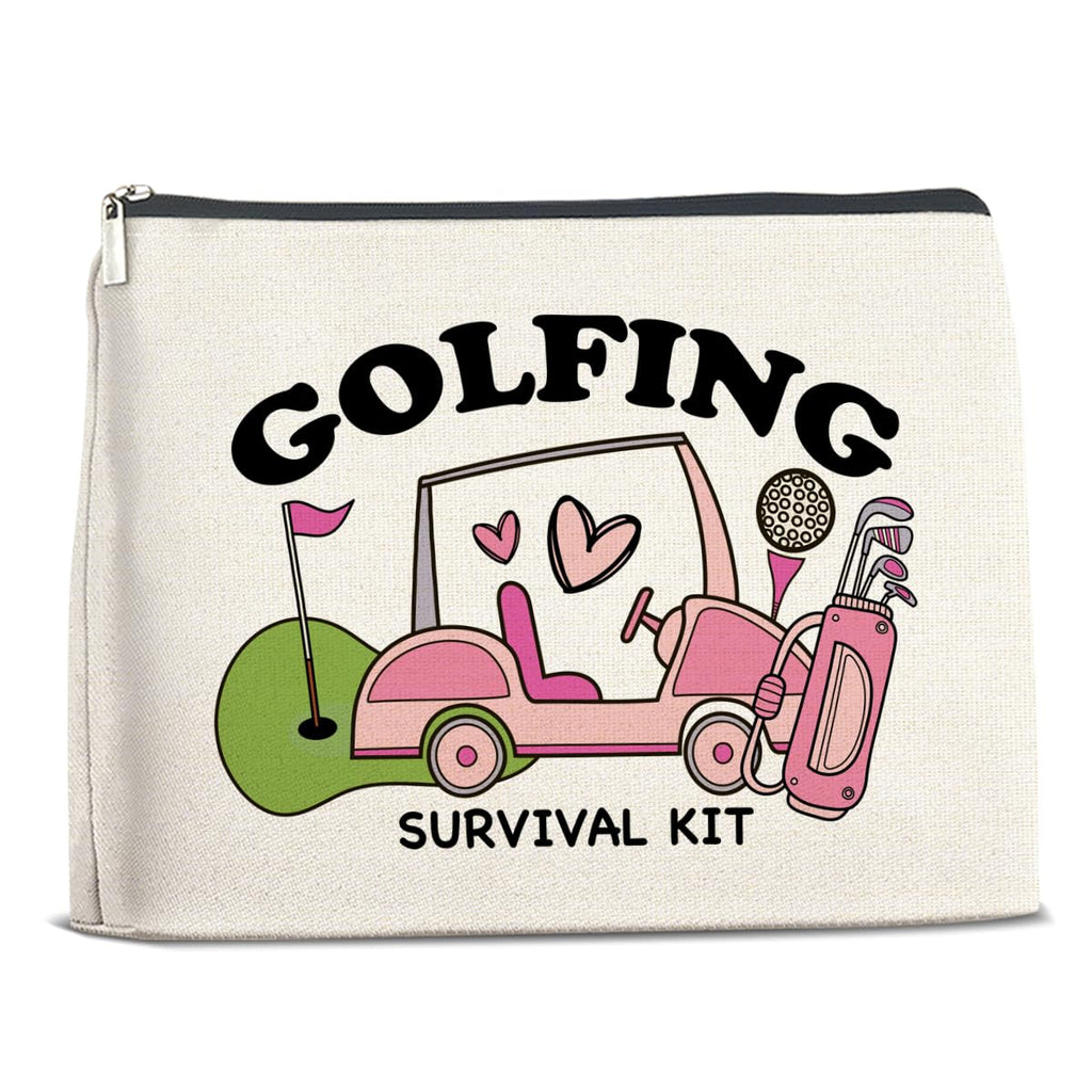 FYDHQSS Golf Gifts Makeup Bag Accessories for Women Golfers Golf Lover