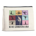 Gymnastics Gifts Makeup Bag, Gymnast Team Graduation Gift for Women Girls Thank You Appreciation Gifts for Gymnastics Coach Friend Coworker Gymnastic Stuff Accessories Cosmetic Travel Bag for Purse