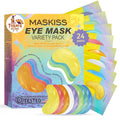 Maskiss Under Eye Patches Variety Pack (24 Pairs), Eye Masks for Dark Circles Puffy Eyes With 8 Colors (3 Pairs/Color), Vegan Skin Care Gifts for Women