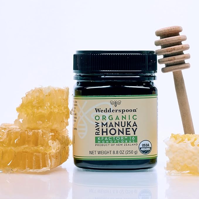 Wedderspoon Organic Raw Manuka Honey MGO 150+, 8.8 oz, Non-GMO