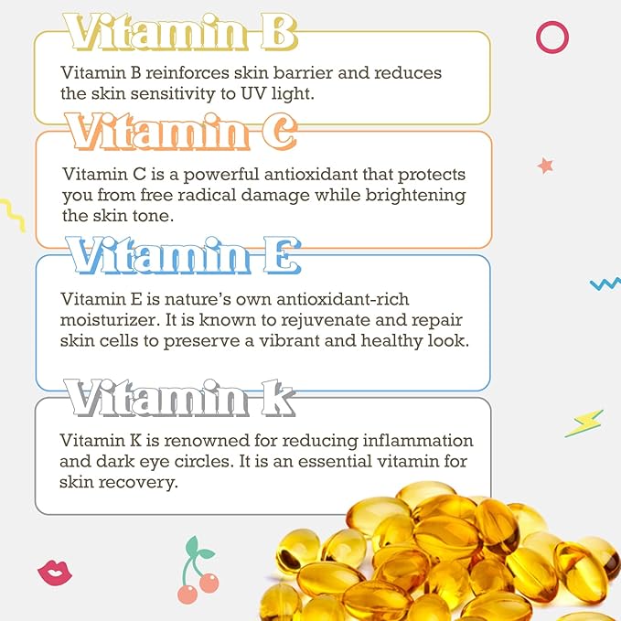 Purifect Good 4 Skin Multi-Vitamin Facial Serum with Vitamin C, E, B & K - Hydrating & Brightening Face Serum for All Skin Types, Supports Skin Barrier, Moisturizing, Vegan, Cruelty Free - 1 fl oz