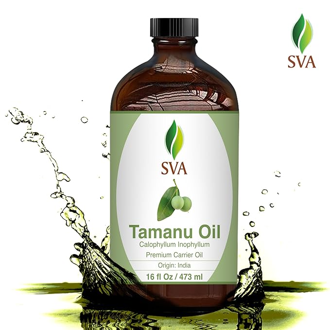SVA Tamanu Carrier Oil, Huge Glass Bottle, Large Size, 16 Fl Oz (473 ml)