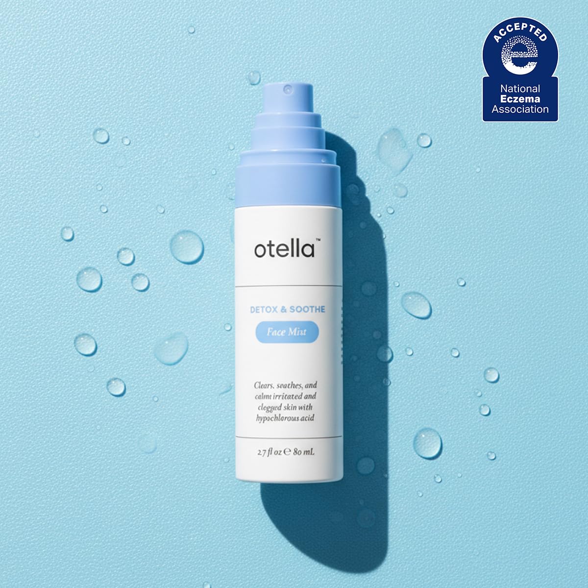 Otella Detox & Soothe Face Mist with Hypochlorous Acid.02% | 2.7 oz | Helps Reduce Redness, Irritation, Breakouts | Rosacea, Eczema, Sensitive-skin Safe | pH Balanced, Fragrance-Free, Fine Mist Toner
