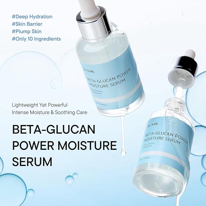 IUNIK Beta-Glucan Power Moisture Serum - Deep Hydration 1.69 fl oz