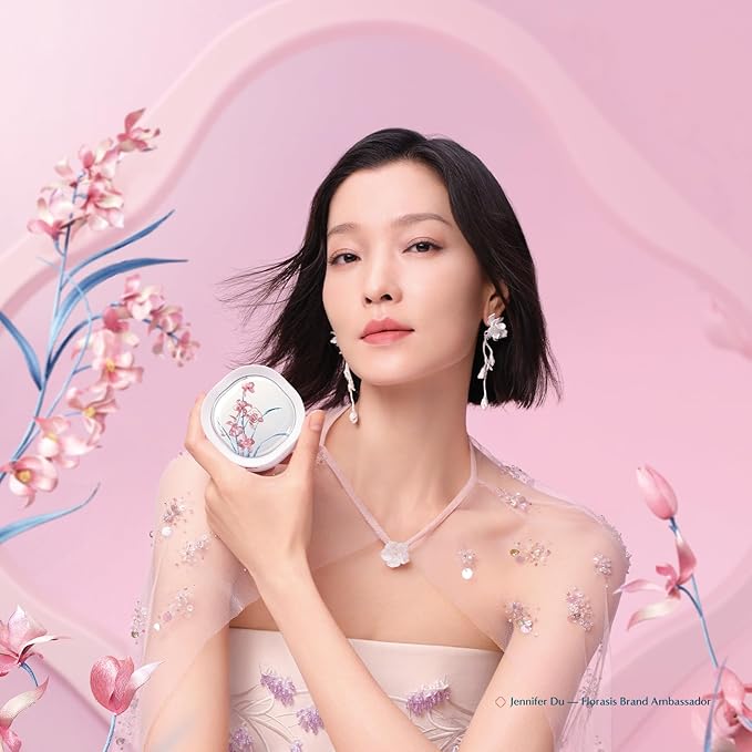 FLORASIS Flawless Jade Breathable Longwear Cushion Foundation (Ode to Embroidery) (N25 Rippling Lotus, 1 Count)
