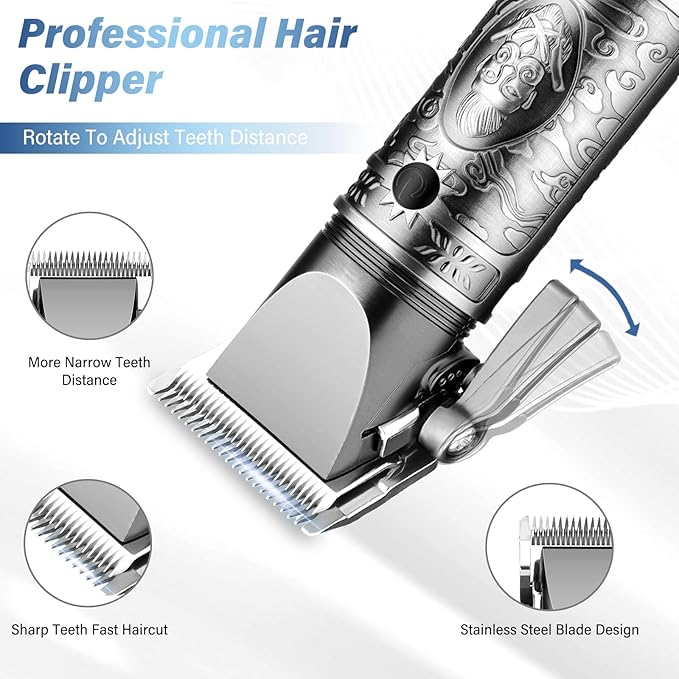 GSKY Professional Hair Clippers, Men's Beard Trimmer & Grooming Kit