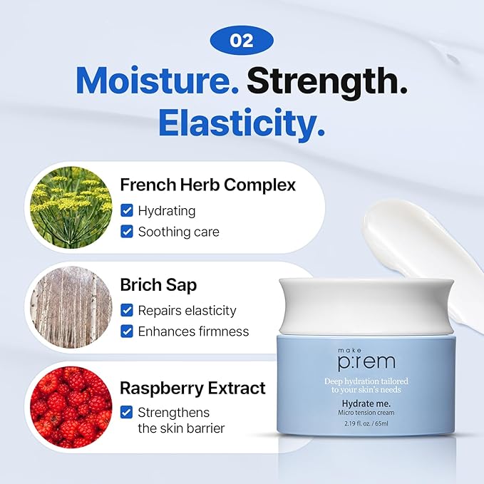 MAKE P:REM Hydrate Me. Micro Tension Cream, 2.19 fl.oz. (65mL)