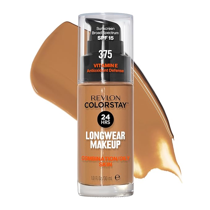 Revlon Colorstay Longwear Makeup Combo/Oily, 375 Toffee, 1 fl oz
