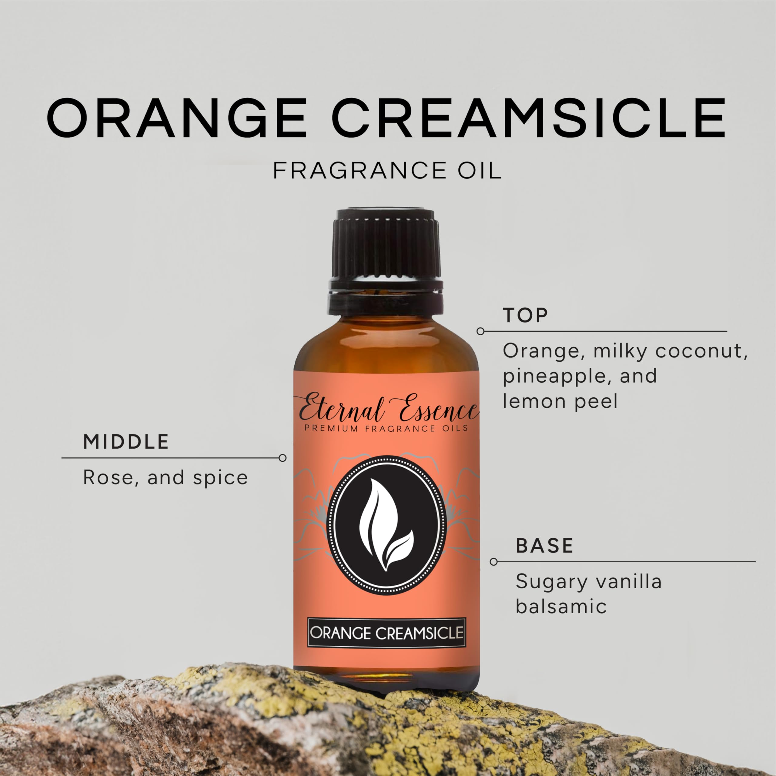 Eternal Essence Oils Orange Creamsicle 30ml Premium Fragrance Oil - for Candle, Soap Making, Aromatherapy, Diffusers, Home Care, & Humidifiers