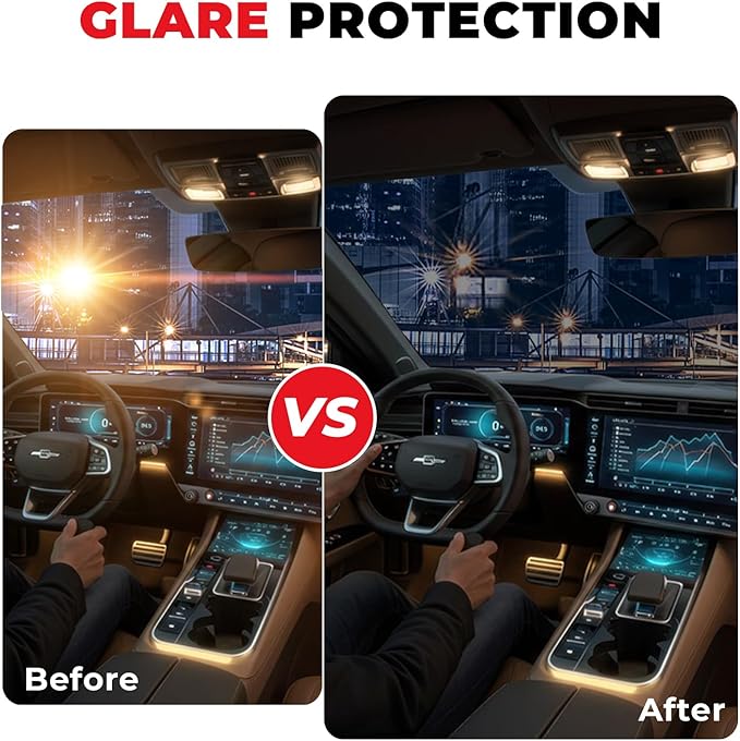 Amzwolf 50% VLT Ceramic Car Window Tint Film (20In x 20Ft), 99% UV & 96% IRR Blocks, 5-Layer Automotive Tints for Privacy Sun & Glare Protection Heat Blocking Scratch Resistant