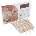 Egaageoi 600 Count 4 Inch Double-Sided Pointed Cotton Swabs for Nail