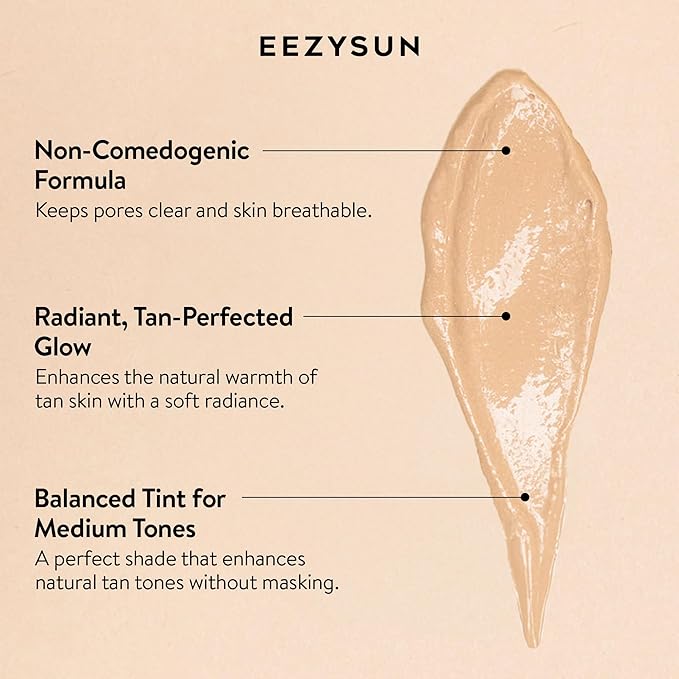 EEZYSUN BARE Tinted Sunscreen SPF 50 for Face - Tan