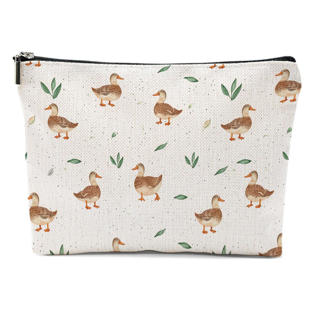 Duck Gifts for Duck Lovers, Makeup Bag Cosmetic Bag Travel Pouch, Animal Lovers Gifts for Women Girls Daughter Sisters Coworker Best Friend Friendship Graduation Birthday