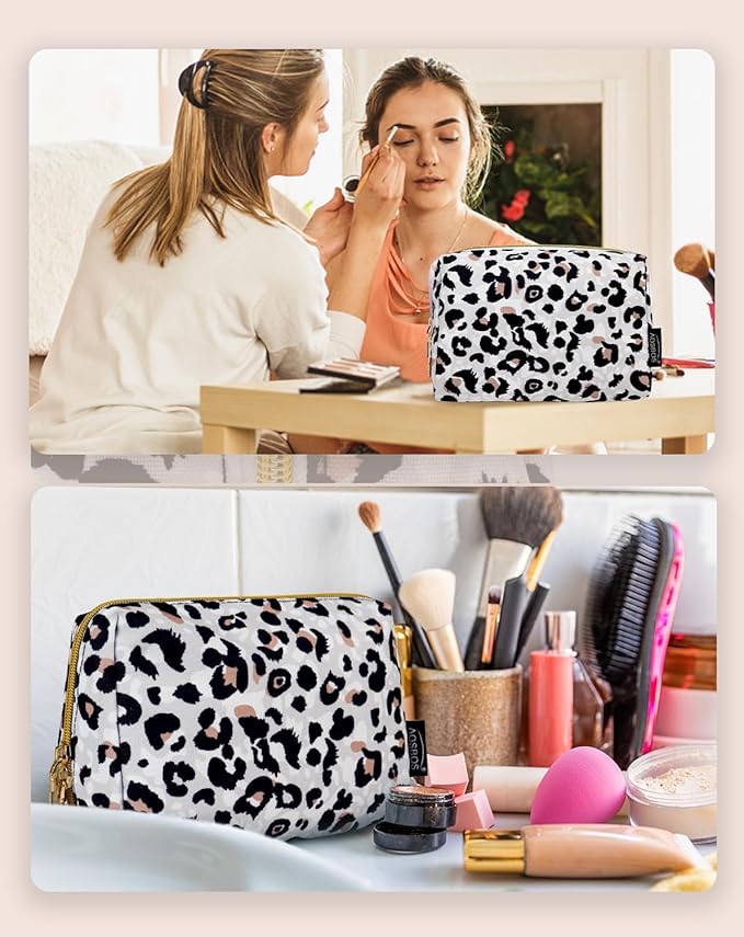 Aosbos Small Makeup Pouch, Travel Cosmetic Bags for Women,Travel Pouch