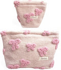 getgto 2 Pcs Makeup Bags, Large Cosmetic Bag Travel Toiletry Bag