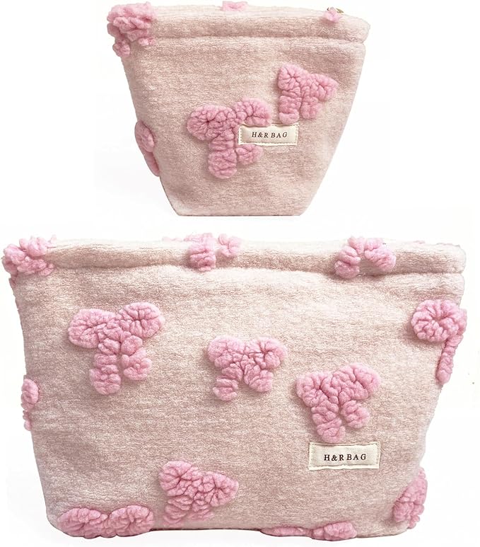 getgto 2 Pcs Makeup Bags, Large Cosmetic Bag Travel Toiletry Bag